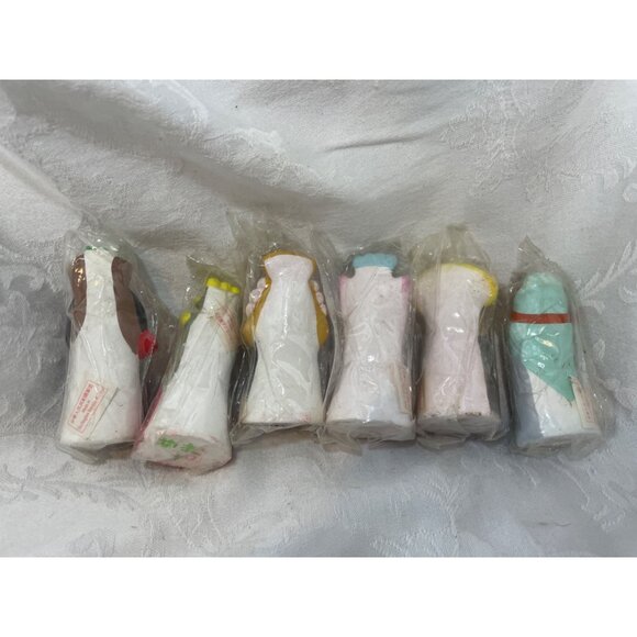 Set of 6 Chinese Opera Character Hand Painted Figurines Made in China Collectibl - Picture 11 of 11